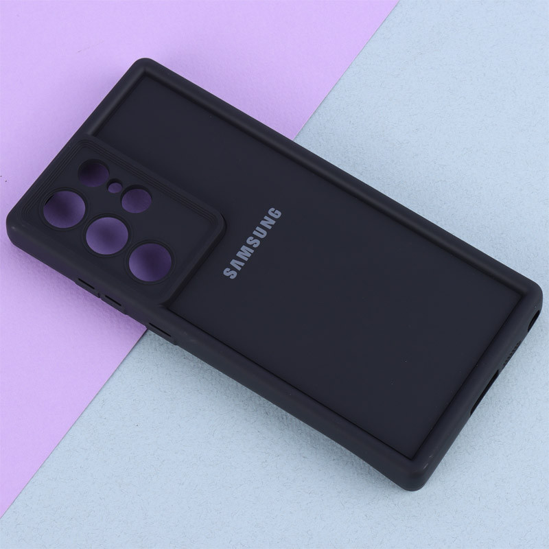 قاب سولید ساده رنگی محافظ لنزدار Samsung Galaxy S24 Ultra