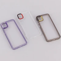 قاب PC پشت شفاف Lucky Case دور رنگی Samsung Galaxy A05