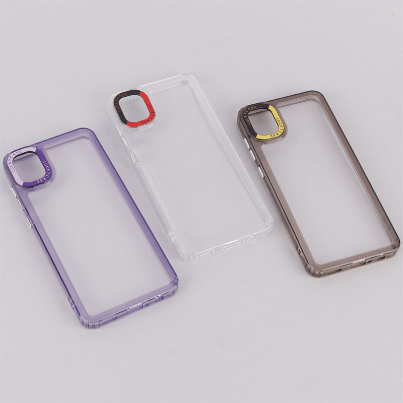 قاب PC پشت شفاف Lucky Case دور رنگی Samsung Galaxy A05