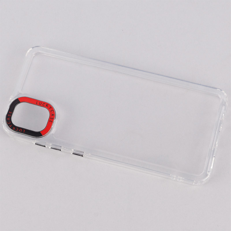 قاب PC پشت شفاف Lucky Case دور رنگی Samsung Galaxy A05