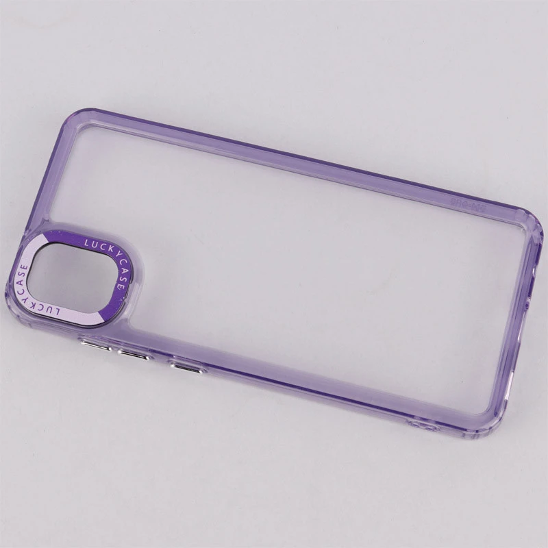قاب PC پشت شفاف Lucky Case دور رنگی Samsung Galaxy A05