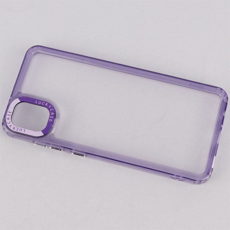قاب PC پشت شفاف Lucky Case دور رنگی Samsung Galaxy A05