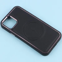 قاب چرمی مگ سیف متال ایرون iPhone 12 / 12 Pro