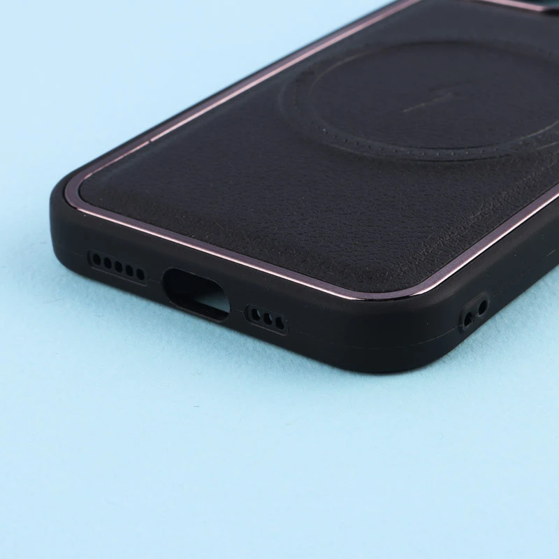 قاب چرمی مگ سیف متال ایرون iPhone 12 / 12 Pro