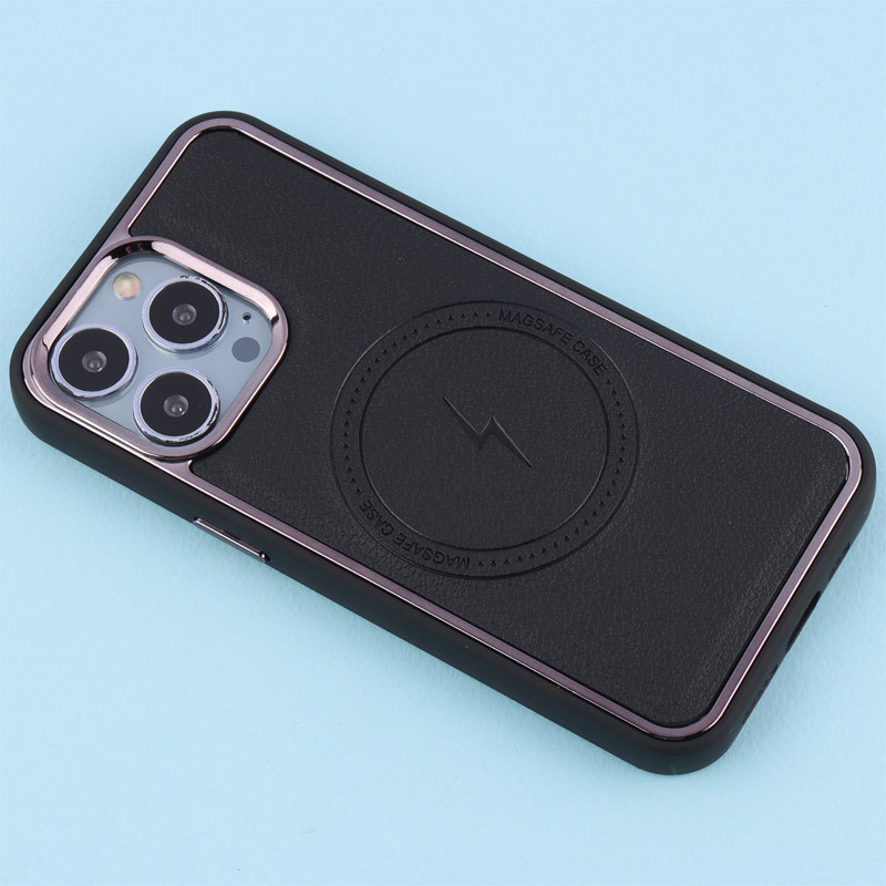 قاب چرمی مگ سیف آیفون iPhone 13 Pro متال ایرون