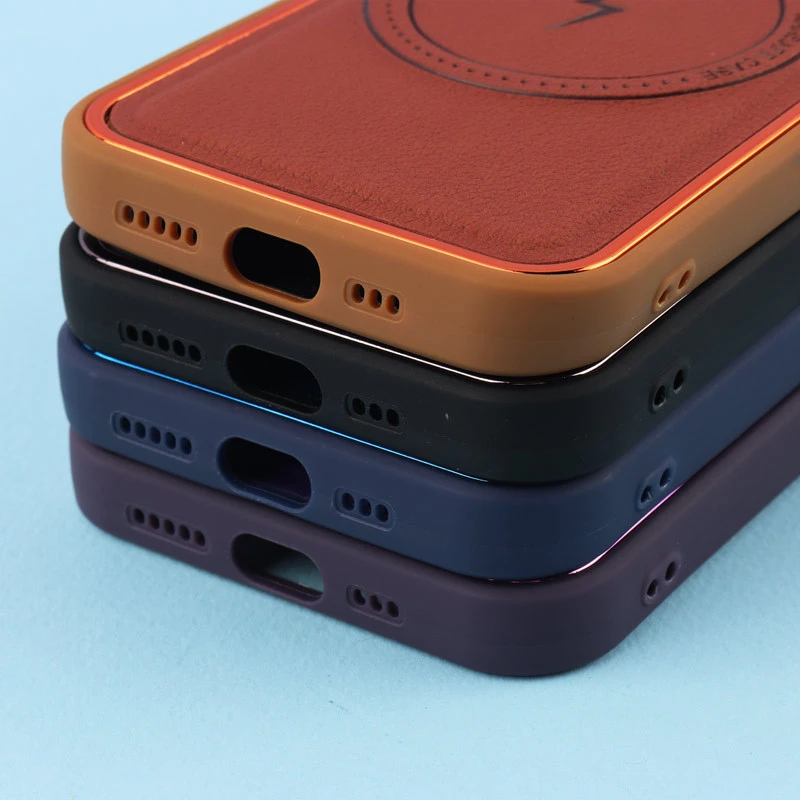 قاب چرمی مگ سیف آیفون iPhone 13 Pro متال ایرون