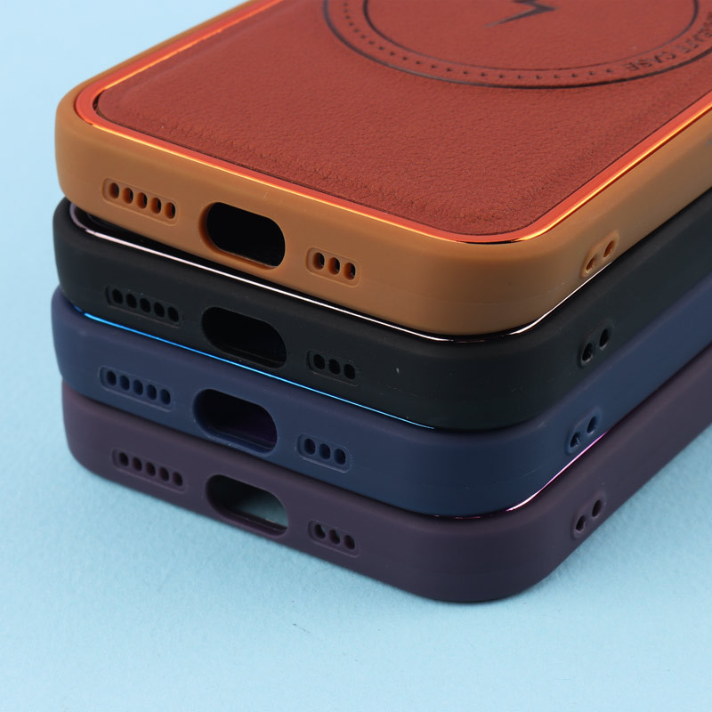قاب چرمی مگ سیف آیفون iPhone 13 Pro متال ایرون