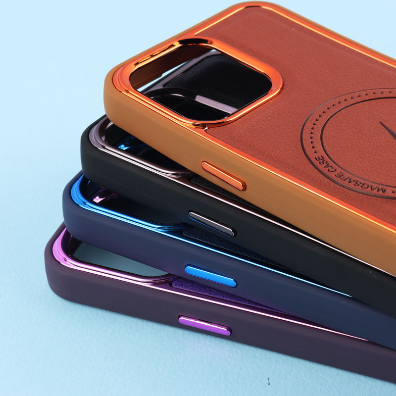 قاب چرمی مگ سیف آیفون iPhone 13 Pro متال ایرون