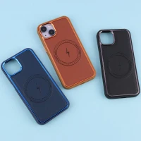 قاب چرمی مگ سیف آیفون iPhone 13 / 14 متال ایرون