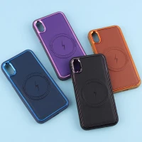 قاب چرمی مگ سیف آیفون iPhone X / XS متال ایرون