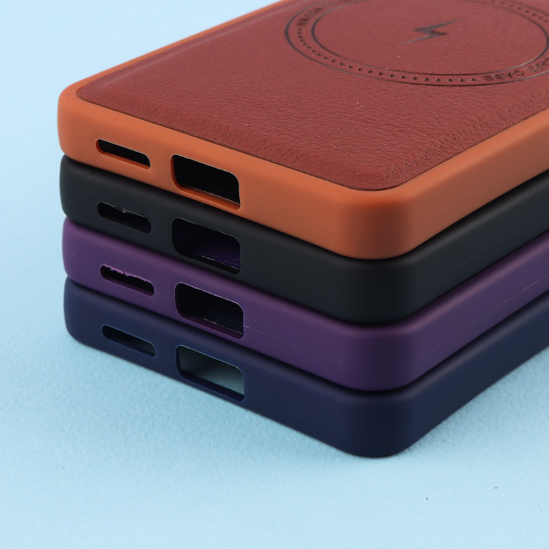 قاب چرمی مگ سیف متال ایرون Xiaomi Redmi Note 13 Pro 4G
