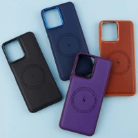 قاب چرمی مگ سیف شیائومی Redmi 12 متال ایرون