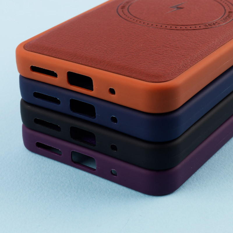 قاب چرمی مگ سیف متال ایرون Xiaomi Redmi 12