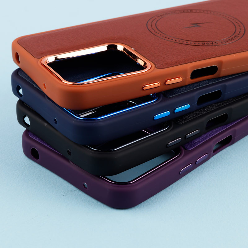 قاب چرمی مگ سیف متال ایرون Xiaomi Redmi 12