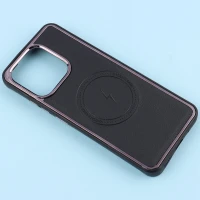 قاب چرمی مگ سیف شیائومی Redmi 12C متال ایرون