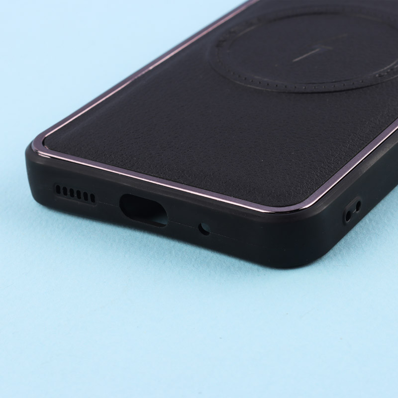 قاب چرمی مگ سیف شیائومی Redmi 12C متال ایرون