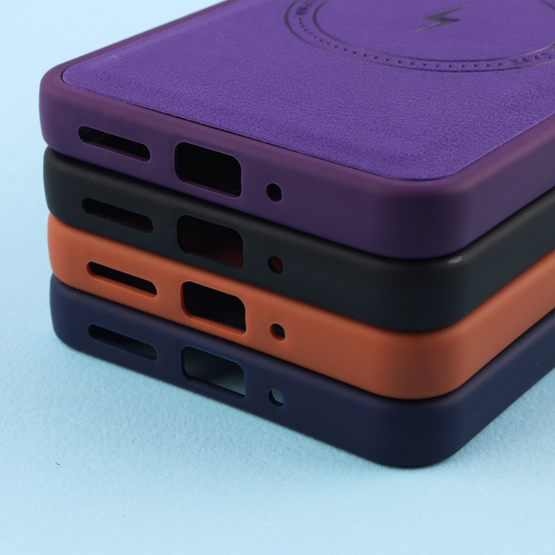 قاب چرمی مگ سیف متال ایرون Xiaomi Redmi 13C / Poco C65