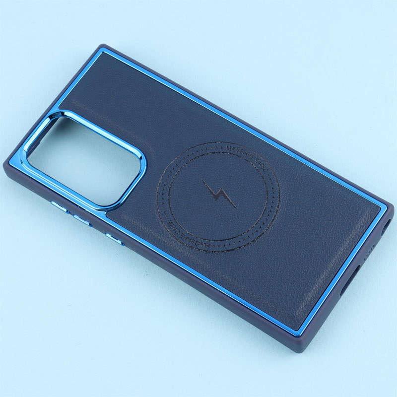 قاب چرمی مگ سیف سامسونگ Galaxy S23 Ultra متال ایرون