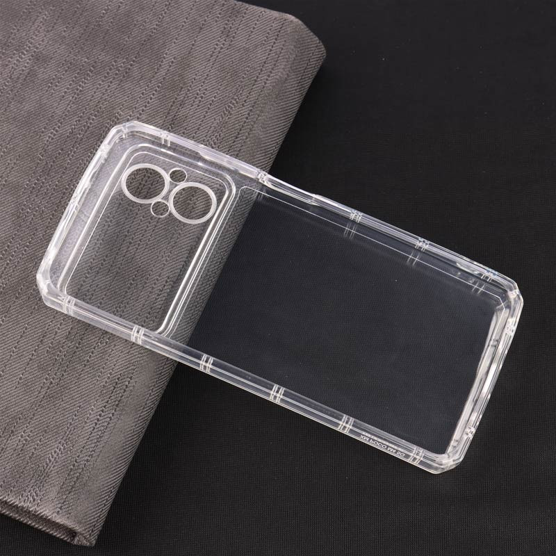 قاب ژله ای بی رنگ محافظ لنزدار Xiaomi Poco M5