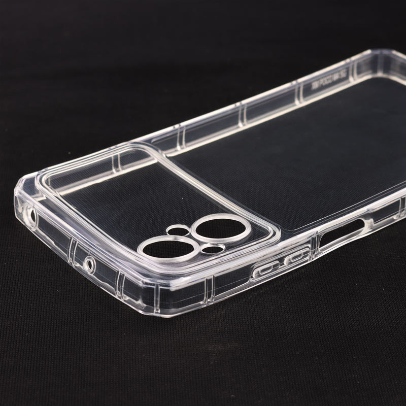 قاب ژله ای بی رنگ محافظ لنزدار Xiaomi Poco M5