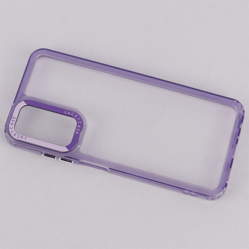 قاب PC پشت شفاف Lucky Case دور رنگی Samsung Galaxy A05s