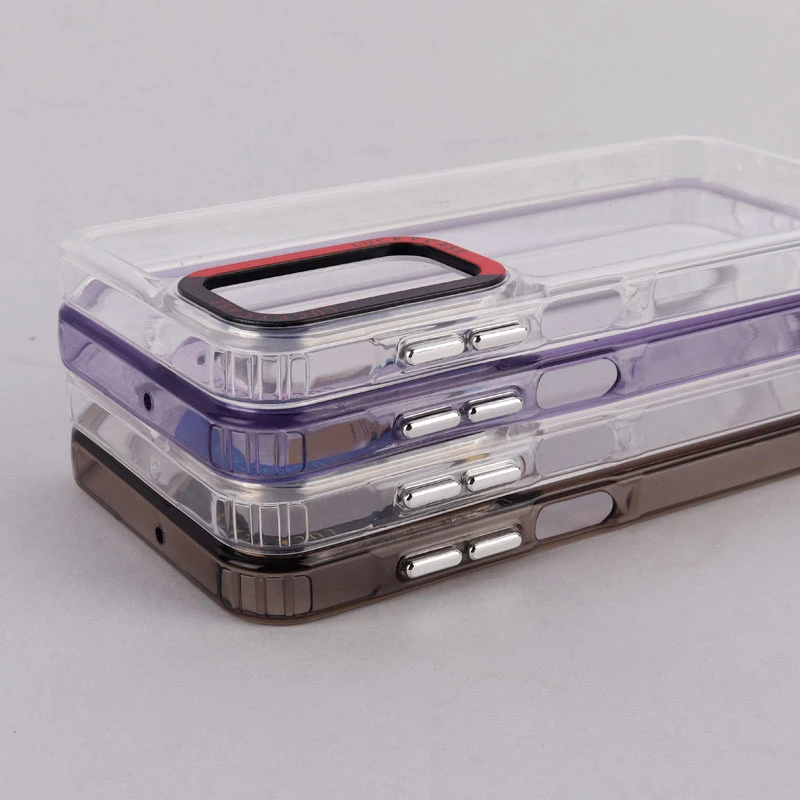 قاب PC پشت شفاف Lucky Case دور رنگی Samsung Galaxy A25
