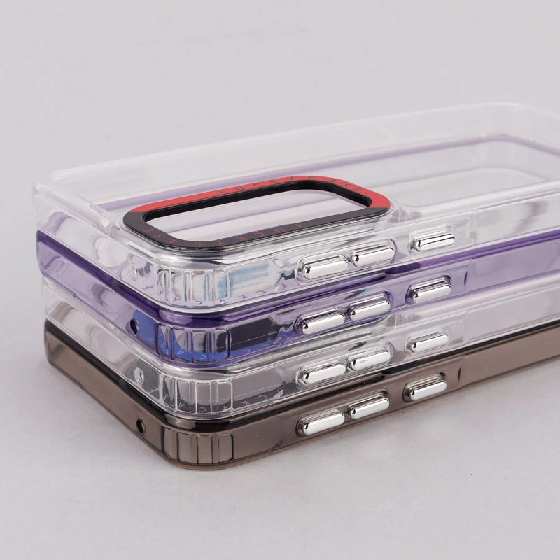قاب PC پشت شفاف Lucky Case دور رنگی Samsung Galaxy A35