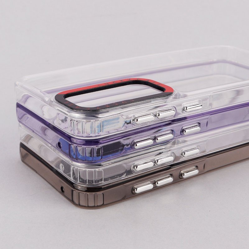 قاب PC پشت شفاف Lucky Case دور رنگی Samsung Galaxy A35