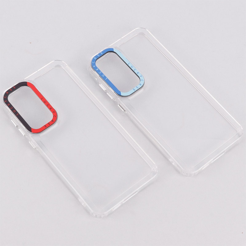 قاب PC پشت شفاف Lucky Case دور رنگی Samsung Galaxy A55