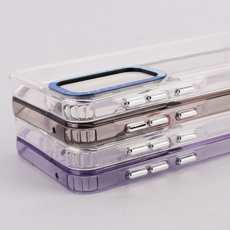 قاب PC پشت شفاف Lucky Case دور رنگی Samsung Galaxy A55