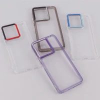 قاب PC پشت شفاف Lucky Case دور رنگی Xiaomi Redmi 13C / Poco C65