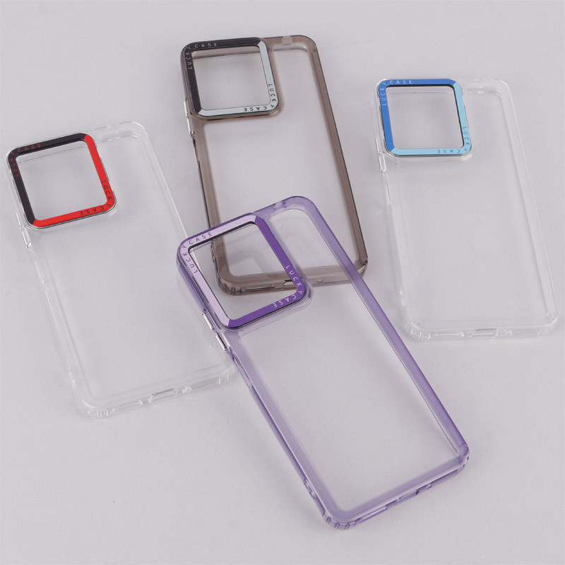 قاب PC پشت شفاف Lucky Case دور رنگی Xiaomi Redmi 13C / Poco C65