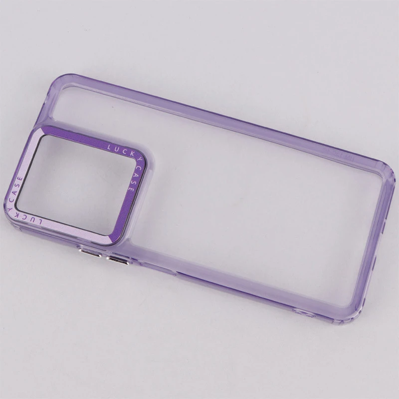 قاب PC پشت شفاف Lucky Case دور رنگی Xiaomi Redmi 13C / Poco C65
