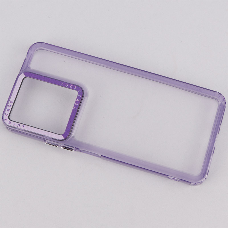 قاب PC پشت شفاف Lucky Case دور رنگی Xiaomi Redmi 13C / Poco C65