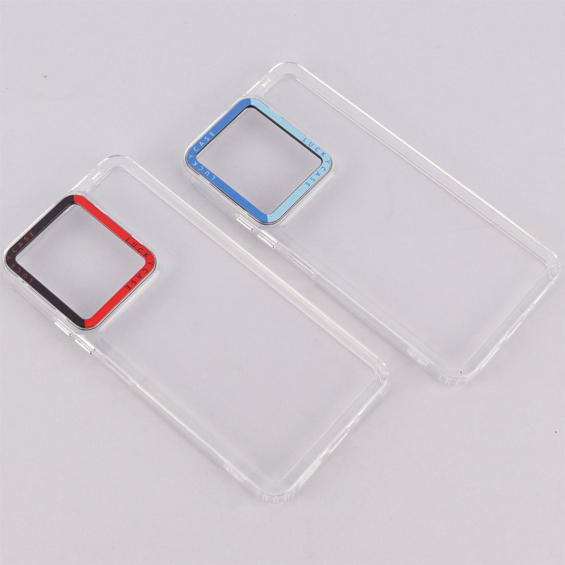 قاب PC پشت شفاف Lucky Case دور رنگی Xiaomi Redmi 13C / Poco C65