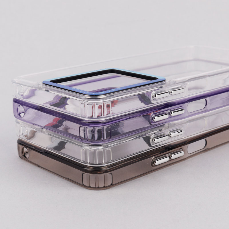 قاب PC پشت شفاف Lucky Case دور رنگی Xiaomi Redmi 13C / Poco C65