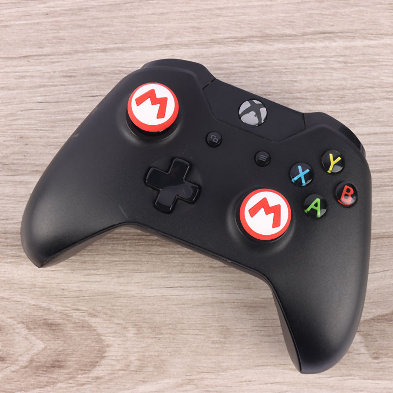 روکش آنالوگ دسته بازی Play Station/XBOX طرح Mario Logo