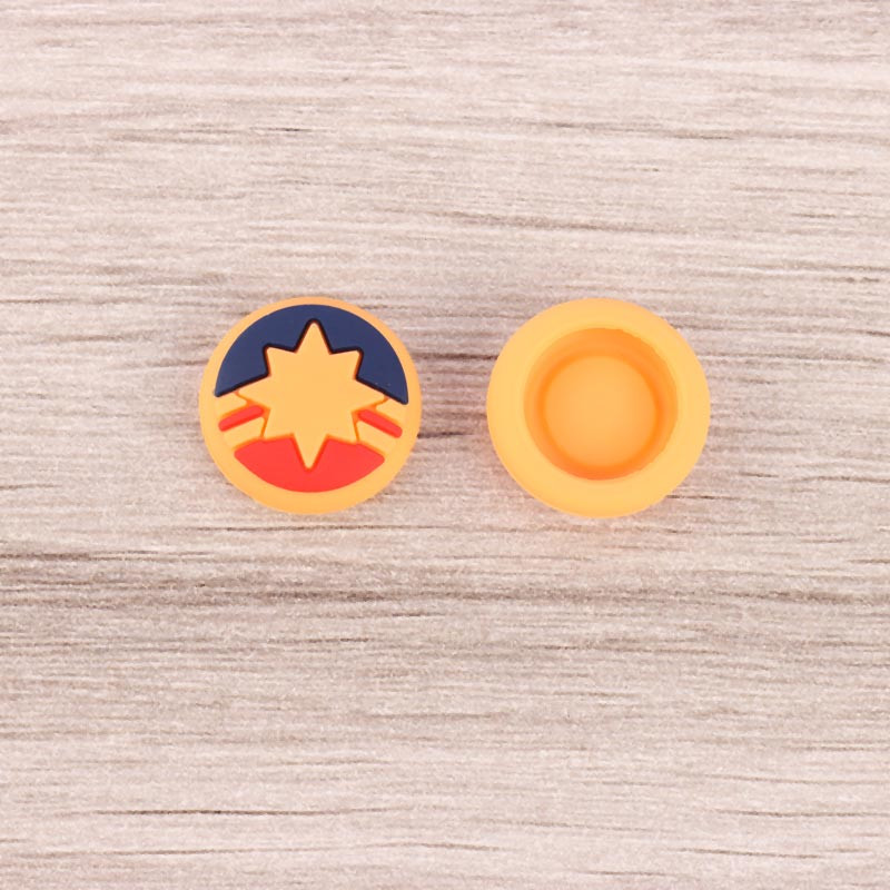 روکش آنالوگ دسته بازی Play Station/XBOX طرح captain marvel logo