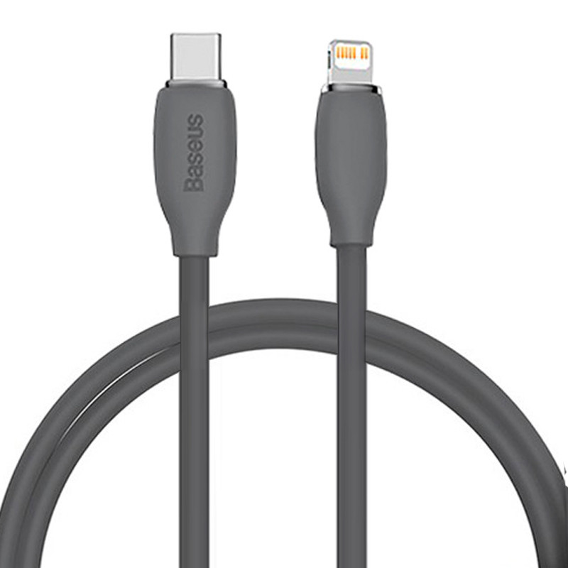 کابل تبدیل فست شارژ Baseus CAGD02000 Type-C To Lightning PD 20W 2.4A 1.2m