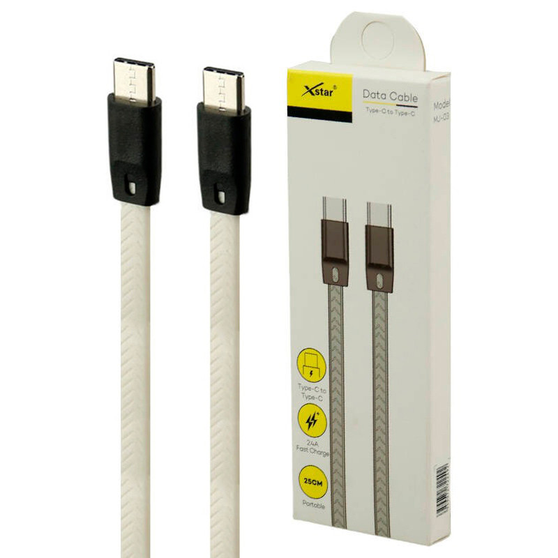 کابل تبدیل کوتاه فست شارژ Xstar MJ-03 Type-C to Type-C 2.4A 25cm