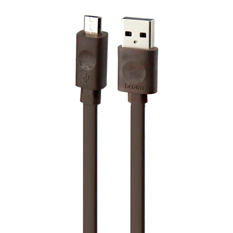کابل میکرو یو اس بی اورجینال Brown 1m شرینک
