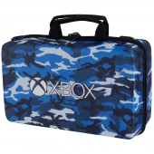 کیف کنسول بازی XBOX Series S طرح چریکی آبی سفید XBOX