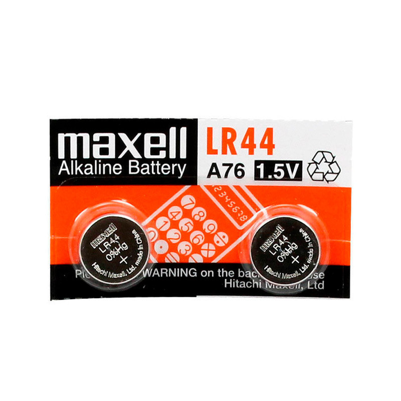 باتری سکه ای Maxell Alkaline LR44 بسته 10 عددی