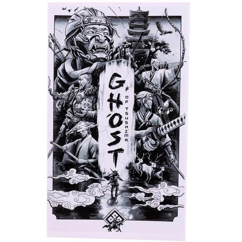 اسکین پلی استیشن 5 اسلیم طرح Ghost of Tsushima کد 3