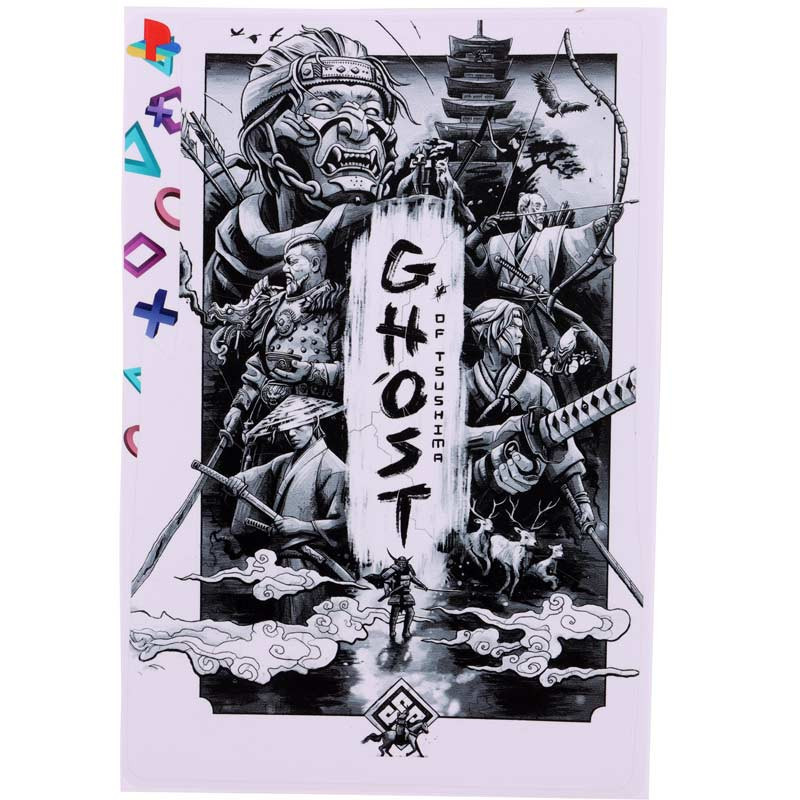 اسکین پلی استیشن 5 اسلیم طرح Ghost of Tsushima کد 3