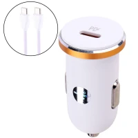 شارژر فندکی فست شارژ Ldnio C22Q 3A PD 27W + کابل تایپ سی