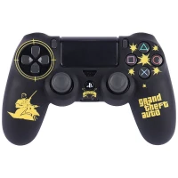 روکش دسته بازی Deadskull PS4 طرح GTA V زرد مشکی