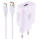 شارژر دیواری فست شارژ Sky Dolphin SC07T 2.4A 12W + کابل تایپ سی
