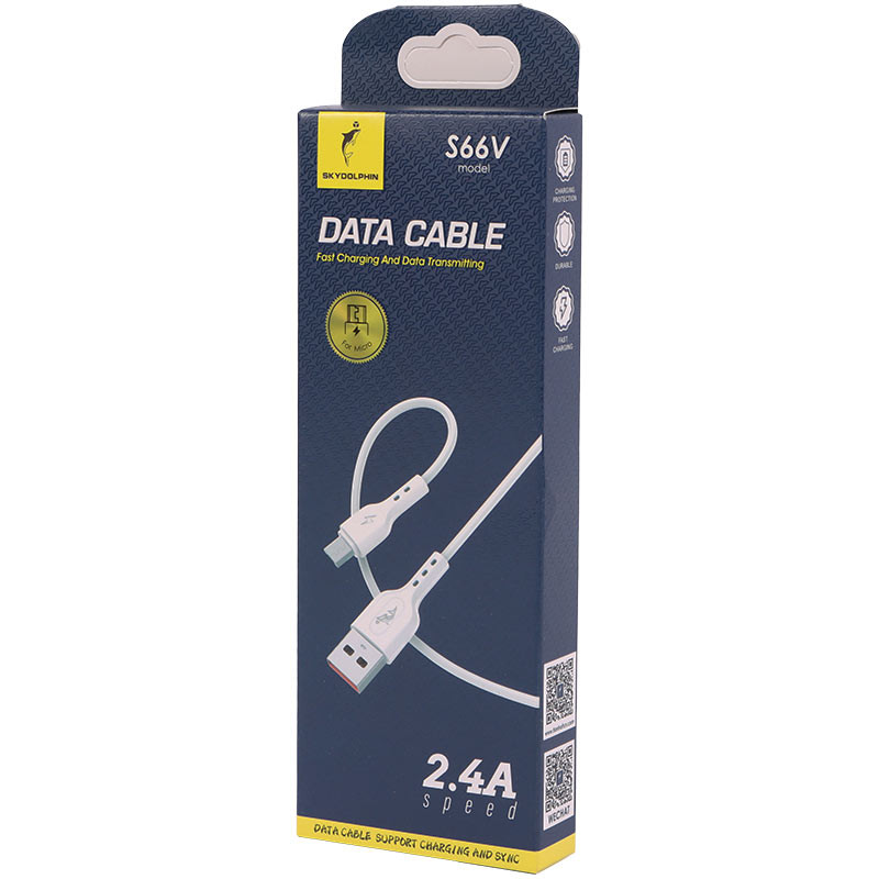کابل میکرو یو اس بی فست شارژ Sky Dolphin S66V 2.4A 1m