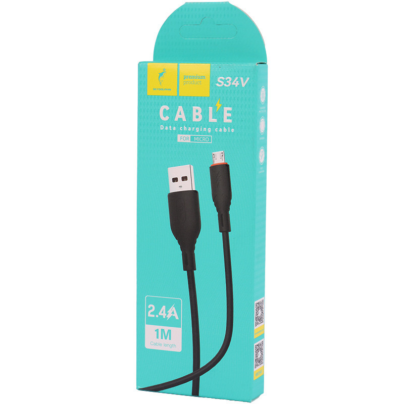 کابل میکرو یو اس بی Sky Dolphin _S34V 2.4a 1m